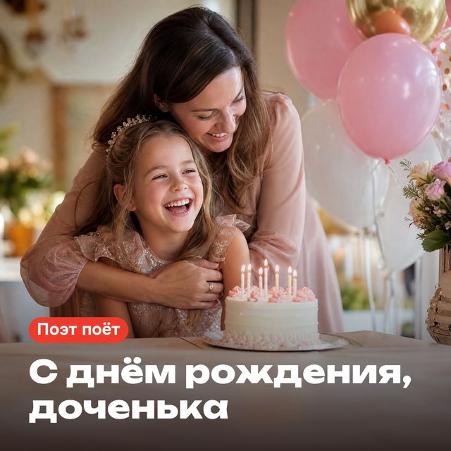 Обложка песни «С днём рождения, доченька»